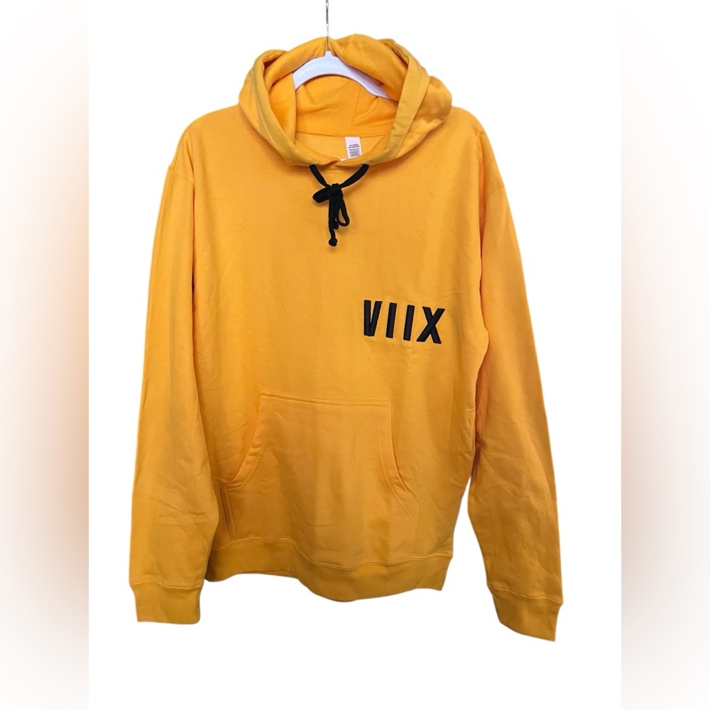 VIIX Yellow Hoodie with Black Accents
